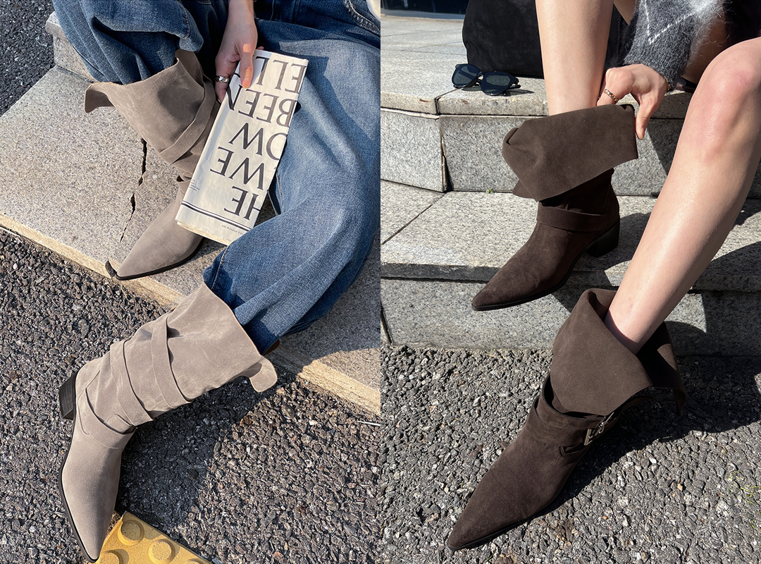 리헬크 스웨이드부츠